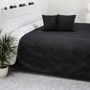4Home Narzuta na łóżko Doubleface biały/czarny, 220 x 240 cm, 40 x 40 cm obraz
