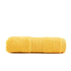Żółty ręcznik z czystej bawełny Foutastic, 70x140 cm obraz