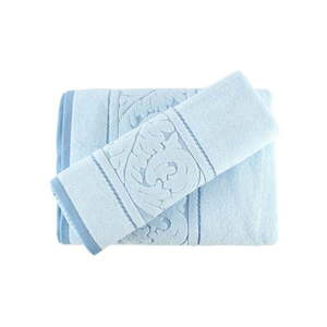 Zestaw 2 niebieskich ręczników Foutastic obraz