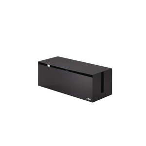 Czarno-brązowy pojemnik na ładowarki YAMAZAKI Web Cable Box obraz