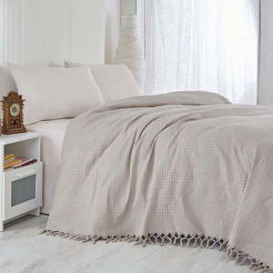 Brązowa lekka narzuta na łóżko Brown, 220x240 cm obraz