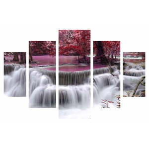 Obraz wieloczęściowy Waterfall, 92x56 cm obraz