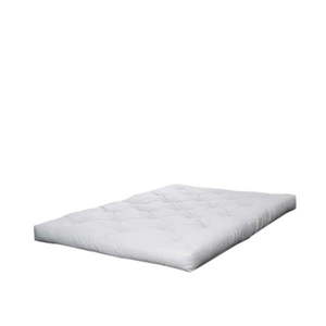 Biały średnio twardy materac futon 140x200 cm Coco Natural – Karup Design obraz