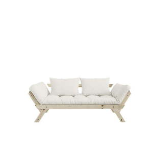 Sofa rozkładana z jasnobeżowym pokryciem Karup Design Bebop Natural obraz