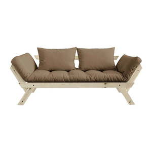 Sofa rozkładana z brązowym pokryciem Karup Design Bebop Natural/Mocca obraz