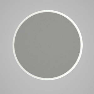 Okrągłe lustro ścienne w białej ramie Glob, ⌀ 59 cm obraz