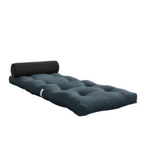 Niebieskoszary materac futon 70x200 cm Wrap Petroleum/Dark Grey – Karup Design obraz