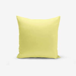 Żółta poszewka na poduszkę z domieszką bawełny Minimalist Cushion Covers , 45x45 cm obraz