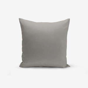 Szara poszewka na poduszkę Minimalist Cushion Covers Düz, 45x45 cm obraz
