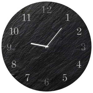 Zegar ścienny Styler Glassclock Carbon, ⌀ 30 cm obraz