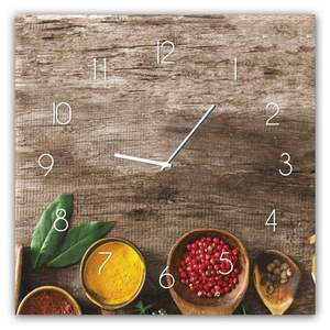 Zegar ścienny Styler Glassclock Pepper, 30x30 cm obraz