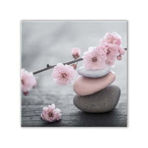 Obraz Styler Glasspik Spa & Zen Pink Stone, 30x30 cm obraz
