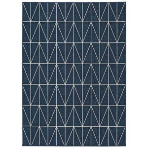 Niebieski dywan odpowiedni na zewnątrz Universal Nicol Blue Casseto, 120x170 cm obraz