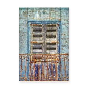 Drewniana tabliczka 40x60 cm Balcony – Really Nice Things obraz
