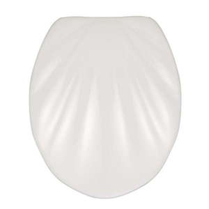 Biała deska sedesowa wolnoopadająca Wenko Premium Sea Shell, 45, 5x38 cm obraz