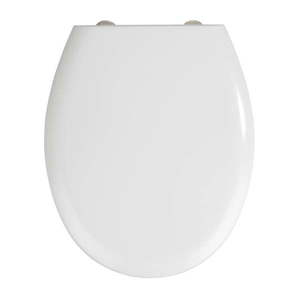Biała deska sedesowa z łatwym domknięciem Wenko Rieti, 44, 5x37 cm obraz