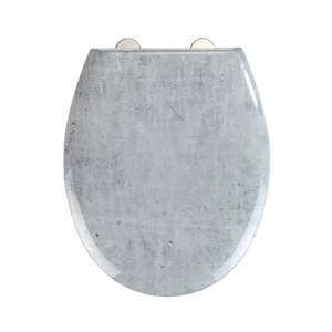 Deska sedesowa wolnoopadająca Wenko Easy Concrete, 44, 5x37 cm obraz