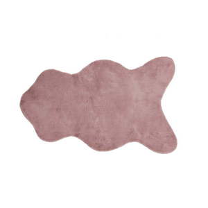 Różowa sztuczna skóra Tiseco Home Studio Rabbit, 60x90 cm obraz