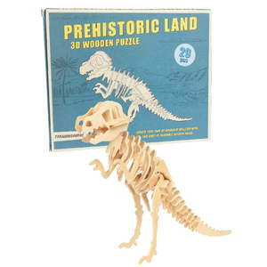 Drewniane 3D puzzle dinozaur Rex London Tyrannosaurus obraz