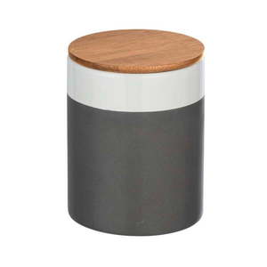 Ceramiczny pojemnik z bambusową pokrywką Wenko Malta, 950 ml obraz