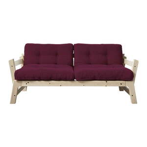 Sofa rozkładana Karup Design Step Natural Clear/Light Bordeaux obraz