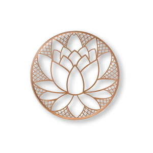 Metalowa dekoracja ścienna w kształcie kwiatu lotosu Graham & Brown Lotus Blossom obraz