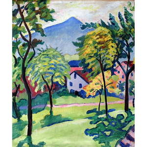 Reprodukcja obrazu Augusta Macke – Tegernsee Landscape, 50x60 cm obraz