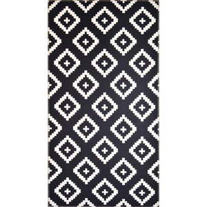 Czarno–biały dywan Vitaus Geo Winston, 80x150 cm obraz
