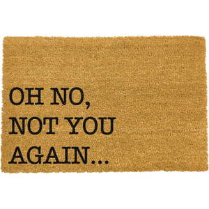 Wycieraczka z naturalnego włókna kokosowego Artsy Doormats Oh No Not You Again, 40x60 cm obraz