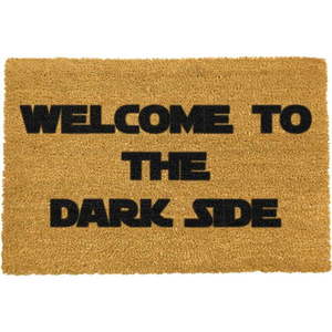 Wycieraczka z naturalnego kokosowego włókna Artsy Doormats Welcome to the Darkside, 40x60 cm obraz