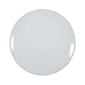 Biały talerz kamionkowy Costa Nova Pearl, ⌀ 22 cm obraz