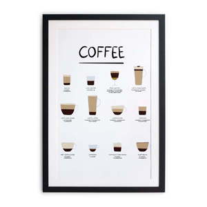 Plakat z ramą 30x40 cm Coffee – Really Nice Things obraz