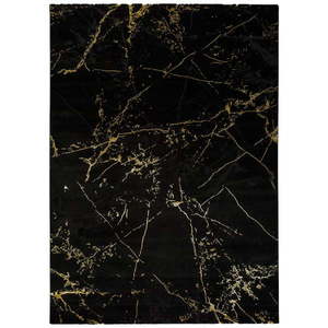 Czarny dywan Universal Gold Marble, 60x120 cm obraz