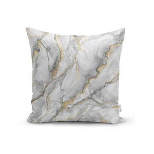 Poszewka na poduszkę Minimalist Cushion Covers Marble With Hint Of Gold, 45x45 cm obraz