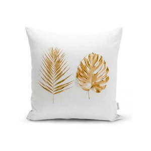 Poszewka na poduszkę Minimalist Cushion Covers Golden Leafes, 45x45 cm obraz