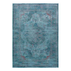 Niebieski dywan z wiskozy Universal Lara Aqua, 120x170 cm obraz