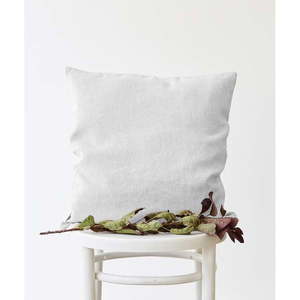 Biała lniana poszewka na poduszkę Linen Tales, 45x45 cm obraz