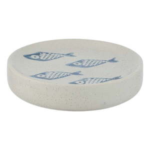Biało-niebieska ceramiczna mydelniczka Wenko Aquamarin obraz