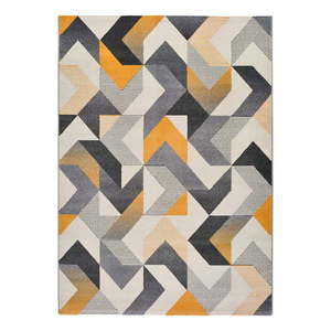 Pomarańczowo-szary dywan Universal Gladys Abstract, 140x200 cm obraz