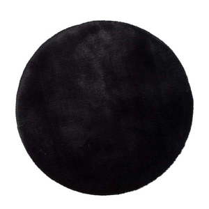 Czarny dywan Universal Fox Liso, Ø 120 cm obraz