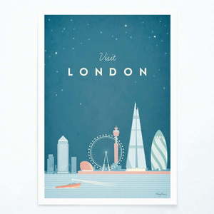 Plakat Travelposter London, 30 x 40 cm obraz