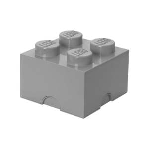 Szary kwadratowy pojemnik LEGO® obraz