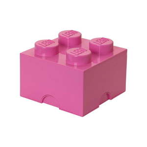 Różowy kwadratowy pojemnik LEGO® obraz