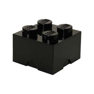 Czarny kwadratowy pojemnik LEGO® obraz