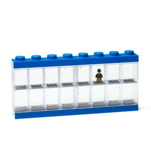 Niebieski pojemnik kolekcjonerski na 16 mini figurek LEGO® obraz
