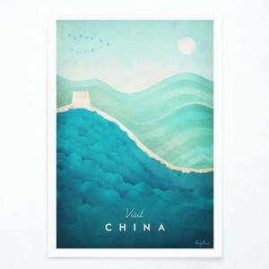 Plakat Travelposter China, 30 x 40 cm obraz