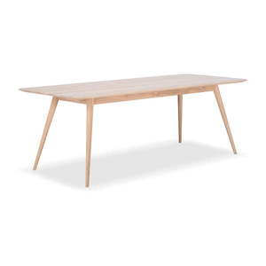 Stół z litego drewna dębowego Gazzda Stafa, 220x90 cm obraz