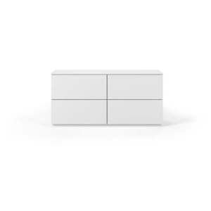 Biała komoda z szufladami TemaHome Join, 120x54 cm obraz