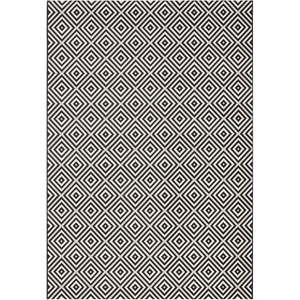 Czarno-biały dywan odpowiedni na zewnątrz NORTHRUGS Karo, 200x290 cm obraz