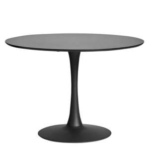 Okrągły czarny stół do jadalni Marckeric Oda, ⌀ 110 cm obraz